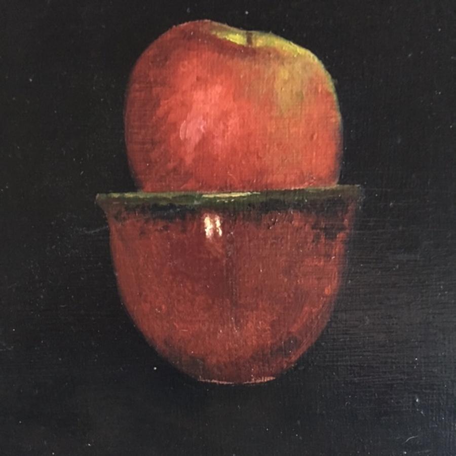Judith Kuehne -  ‘Red Apple and Bowl’
