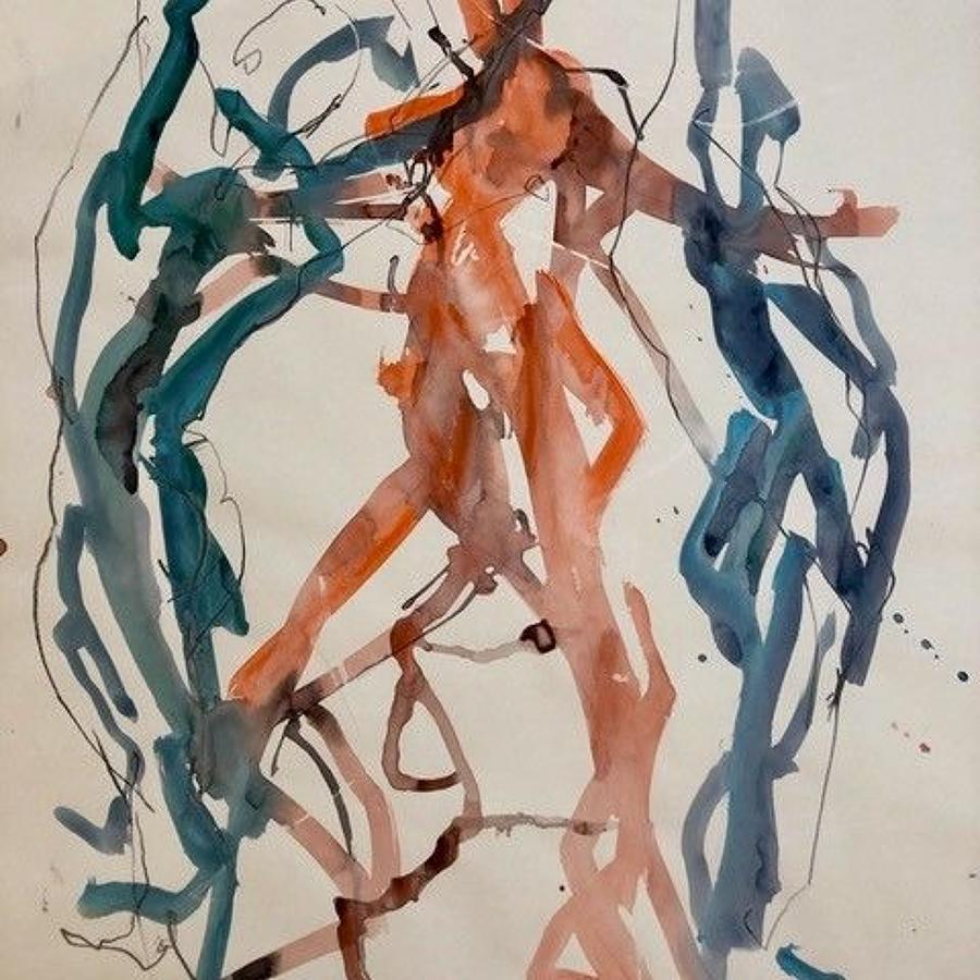 Judith Brenner. Dancing figures.
